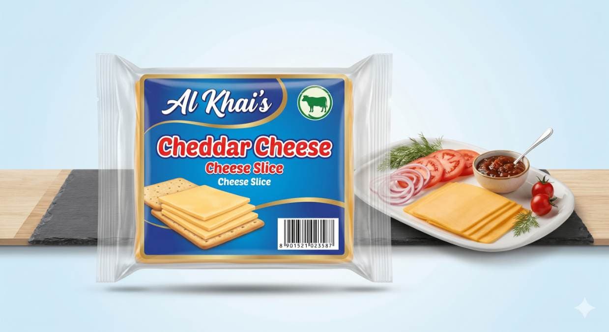 Cheddar Slice White 10pcs
